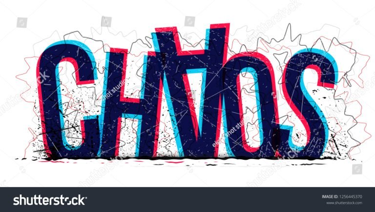 stock-vector-vector-creative-illustration-of-chaos-word-1256445370