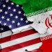 flags of USA and Iran
